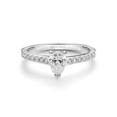 Pear Shaped Diamond Engagement Ring - Dracakis Jewellers